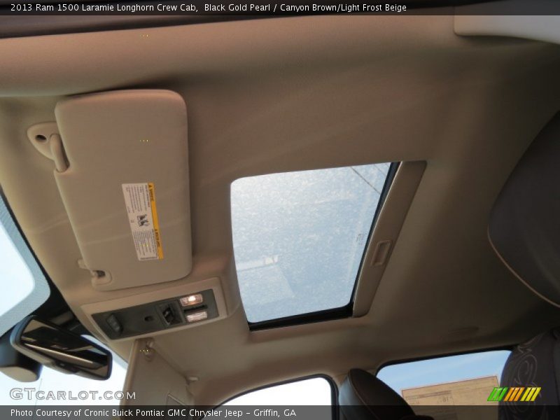 Black Gold Pearl / Canyon Brown/Light Frost Beige 2013 Ram 1500 Laramie Longhorn Crew Cab