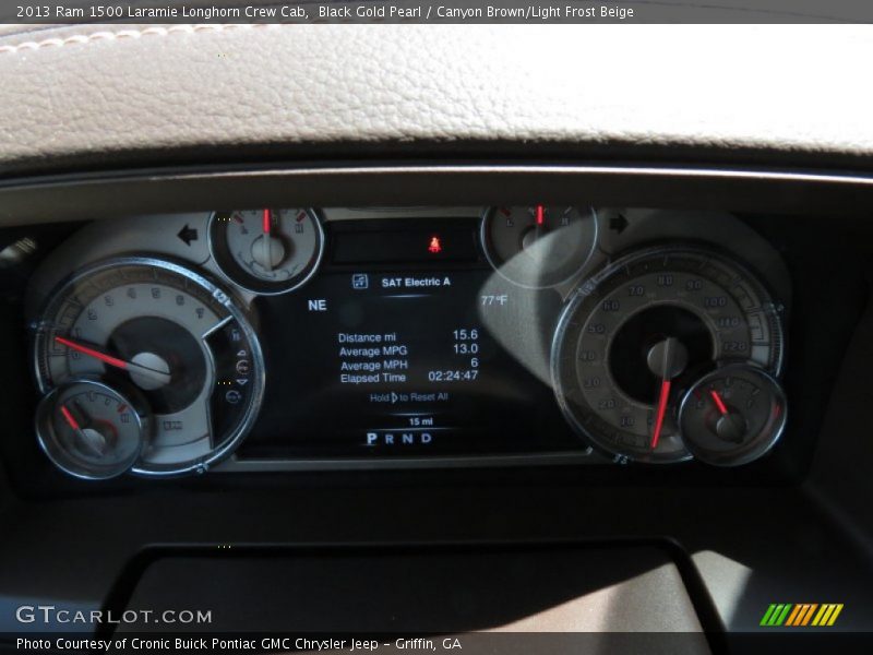 Black Gold Pearl / Canyon Brown/Light Frost Beige 2013 Ram 1500 Laramie Longhorn Crew Cab