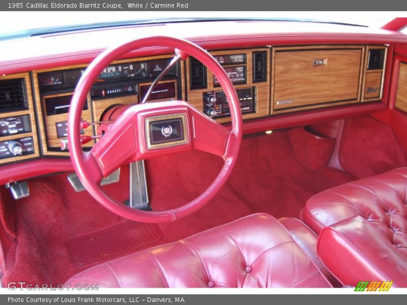  1985 Eldorado Biarritz Coupe Carmine Red Interior