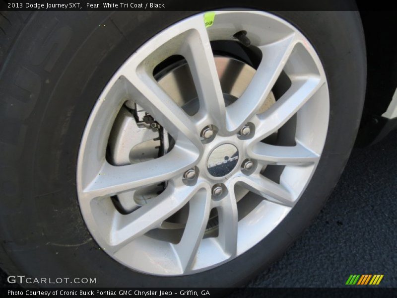 Pearl White Tri Coat / Black 2013 Dodge Journey SXT