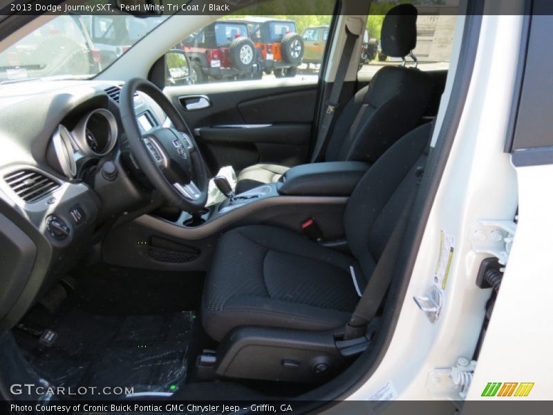Pearl White Tri Coat / Black 2013 Dodge Journey SXT