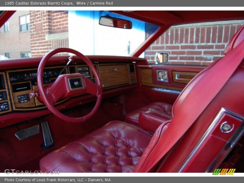  1985 Eldorado Biarritz Coupe Carmine Red Interior