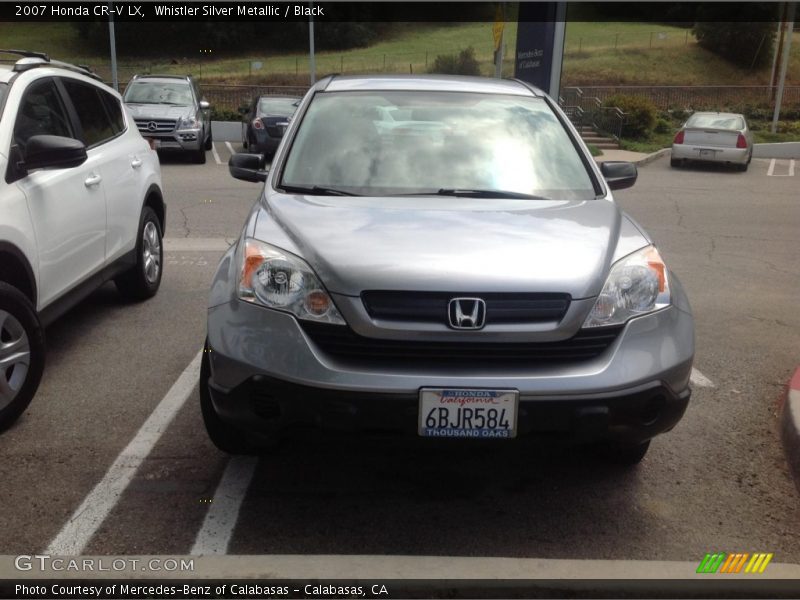 Whistler Silver Metallic / Black 2007 Honda CR-V LX