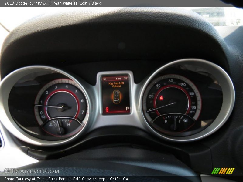 Pearl White Tri Coat / Black 2013 Dodge Journey SXT