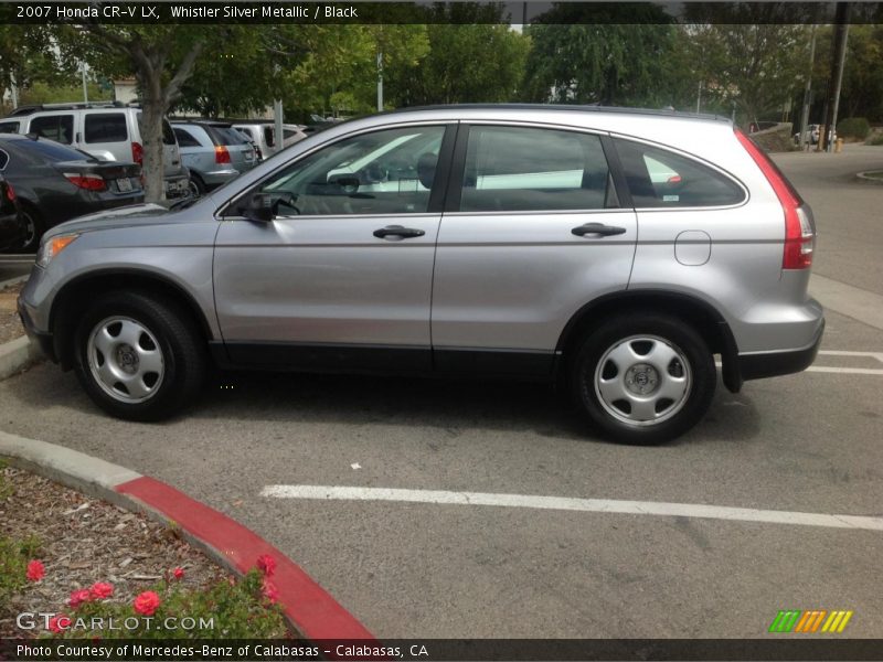 Whistler Silver Metallic / Black 2007 Honda CR-V LX