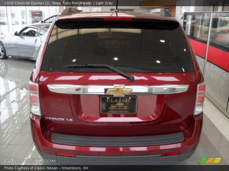 Deep Ruby Red Metallic / Light Gray 2009 Chevrolet Equinox LS