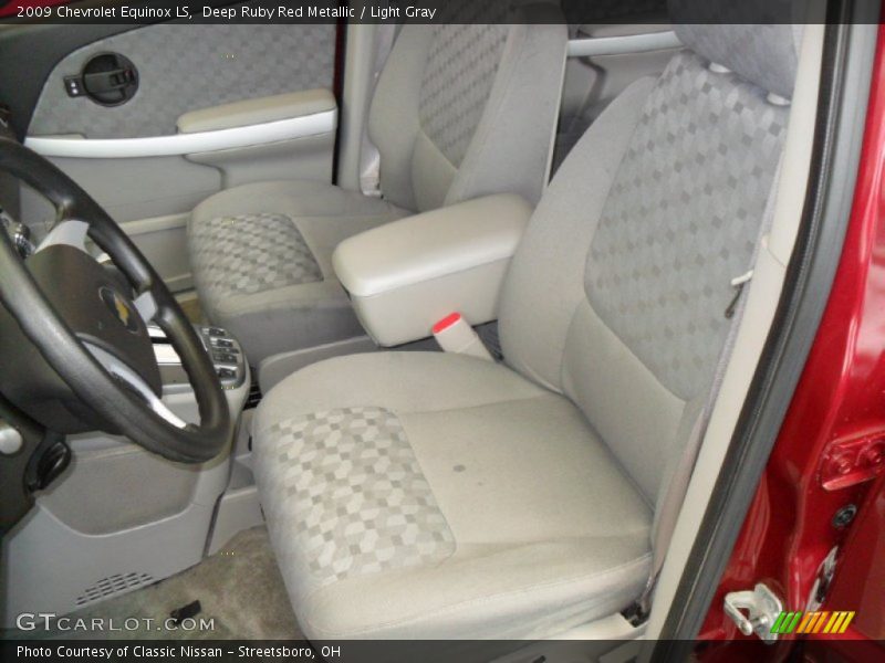Deep Ruby Red Metallic / Light Gray 2009 Chevrolet Equinox LS