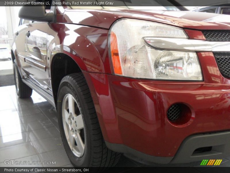 Deep Ruby Red Metallic / Light Gray 2009 Chevrolet Equinox LS