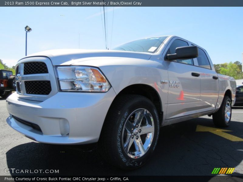 Bright Silver Metallic / Black/Diesel Gray 2013 Ram 1500 Express Crew Cab