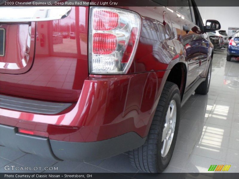 Deep Ruby Red Metallic / Light Gray 2009 Chevrolet Equinox LS