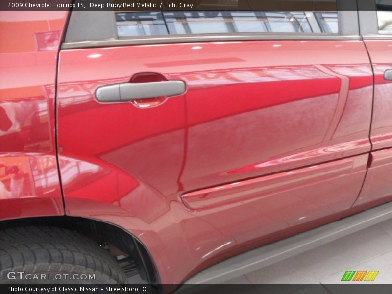 Deep Ruby Red Metallic / Light Gray 2009 Chevrolet Equinox LS