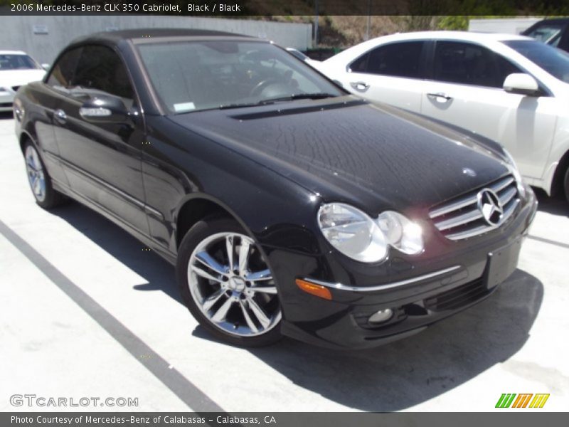 Black / Black 2006 Mercedes-Benz CLK 350 Cabriolet