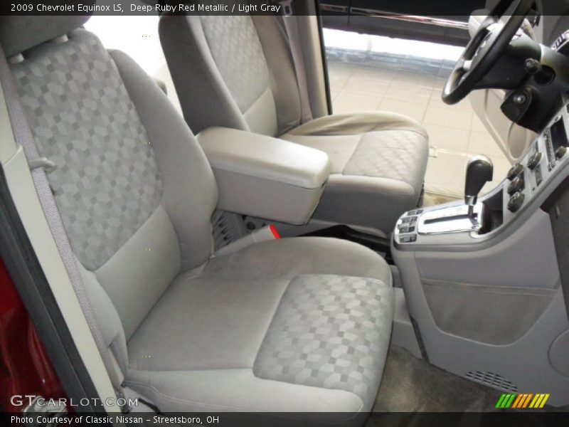 Deep Ruby Red Metallic / Light Gray 2009 Chevrolet Equinox LS