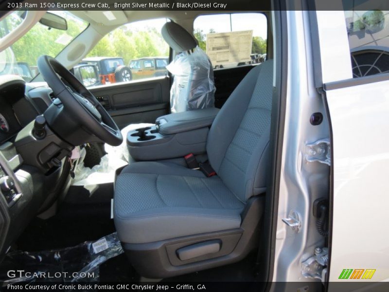 Bright Silver Metallic / Black/Diesel Gray 2013 Ram 1500 Express Crew Cab