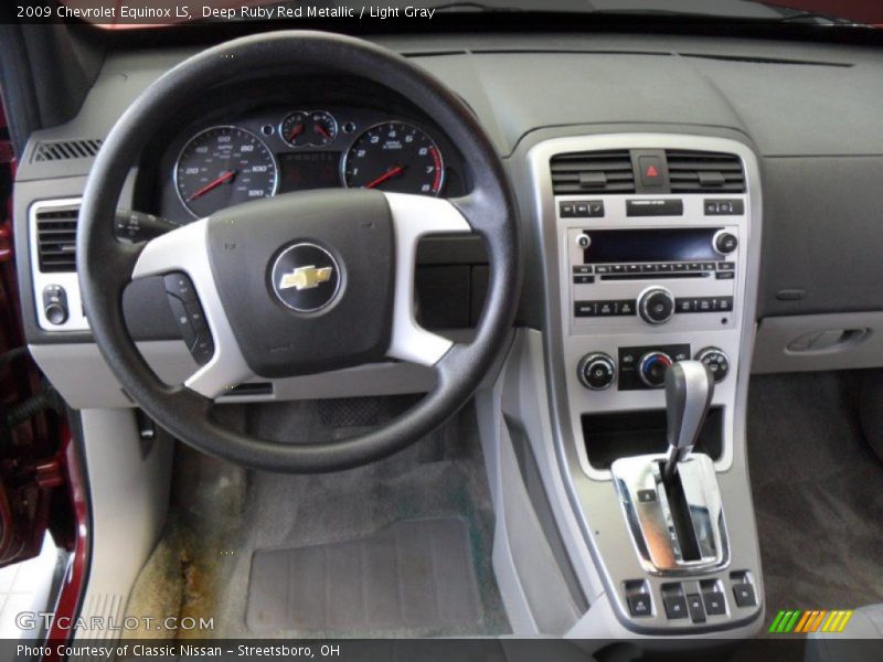Deep Ruby Red Metallic / Light Gray 2009 Chevrolet Equinox LS