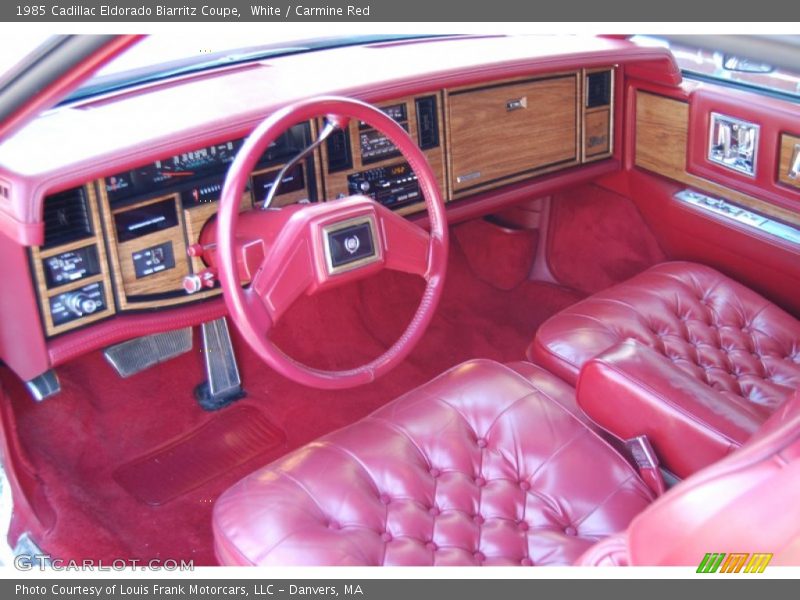 Carmine Red Interior - 1985 Eldorado Biarritz Coupe 