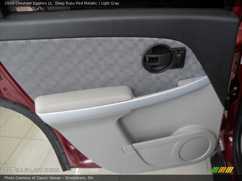 Deep Ruby Red Metallic / Light Gray 2009 Chevrolet Equinox LS