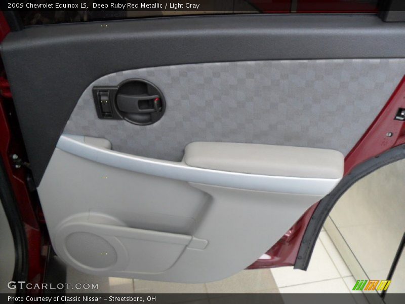 Deep Ruby Red Metallic / Light Gray 2009 Chevrolet Equinox LS