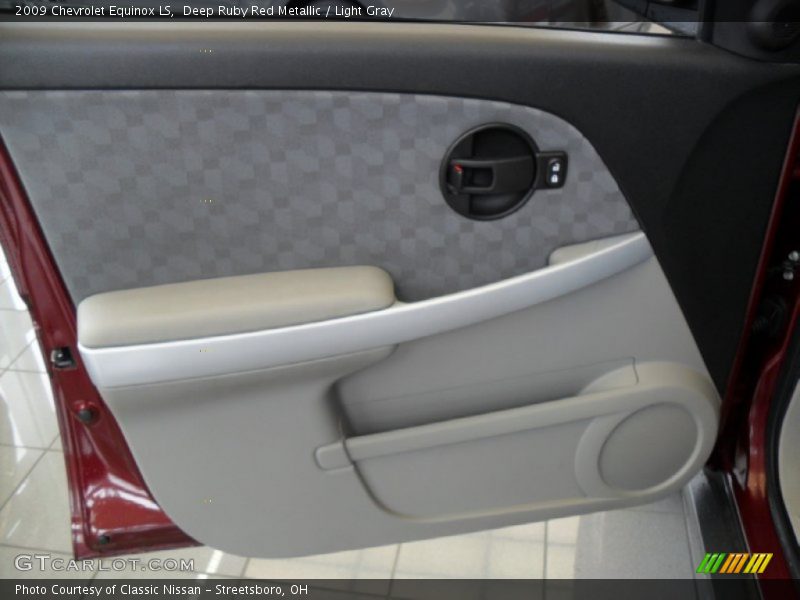 Deep Ruby Red Metallic / Light Gray 2009 Chevrolet Equinox LS