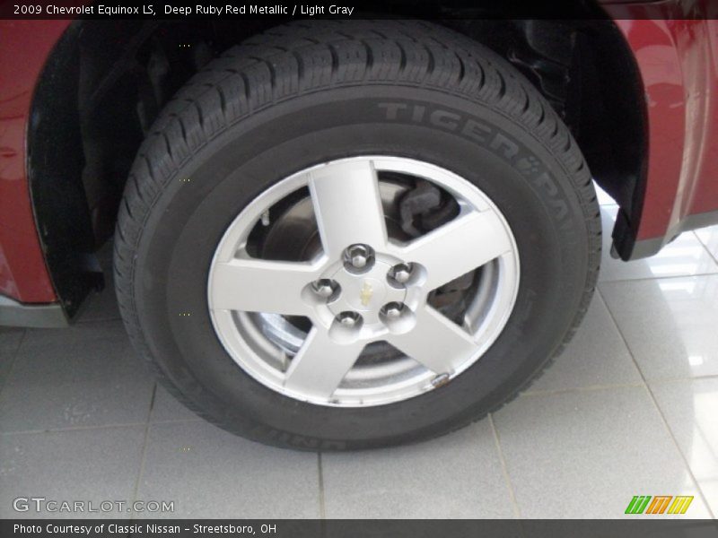 Deep Ruby Red Metallic / Light Gray 2009 Chevrolet Equinox LS