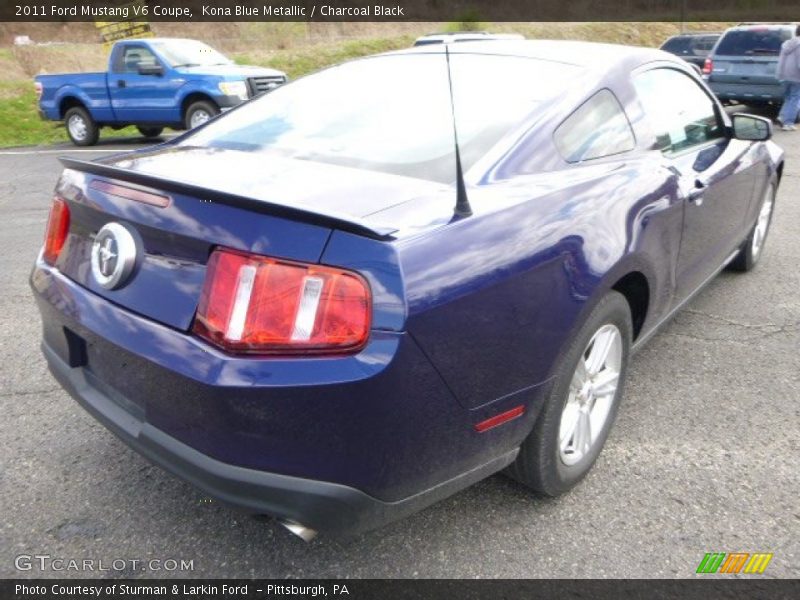 Kona Blue Metallic / Charcoal Black 2011 Ford Mustang V6 Coupe