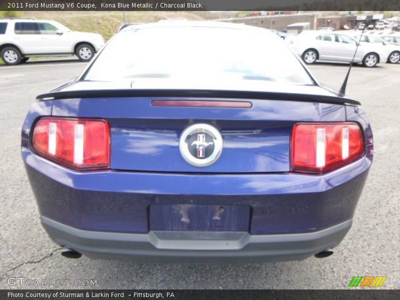 Kona Blue Metallic / Charcoal Black 2011 Ford Mustang V6 Coupe