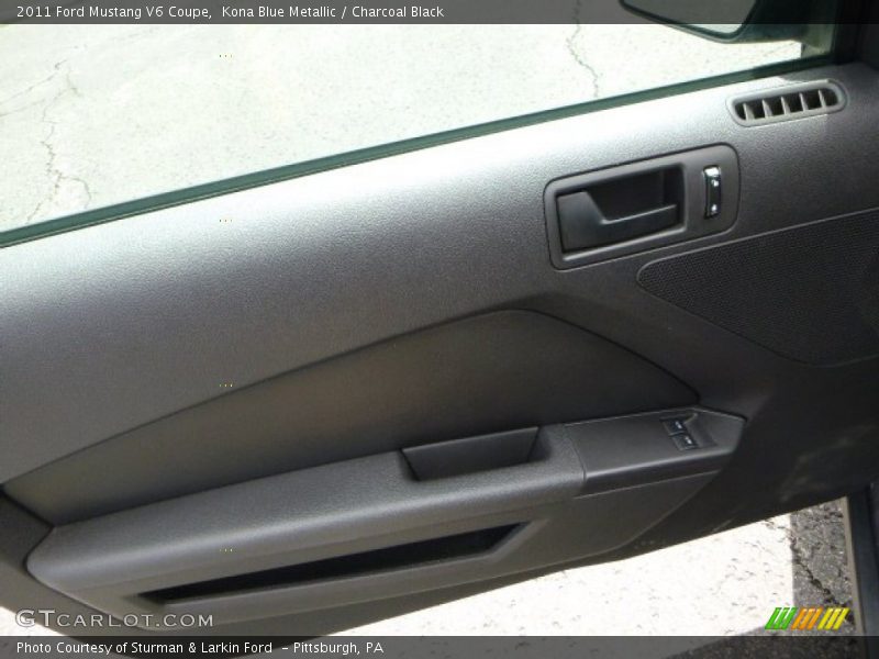 Kona Blue Metallic / Charcoal Black 2011 Ford Mustang V6 Coupe