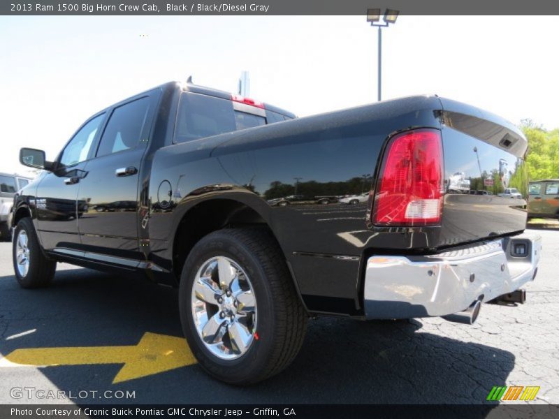 Black / Black/Diesel Gray 2013 Ram 1500 Big Horn Crew Cab