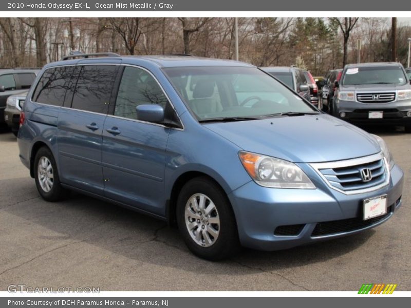 Ocean Mist Metallic / Gray 2010 Honda Odyssey EX-L