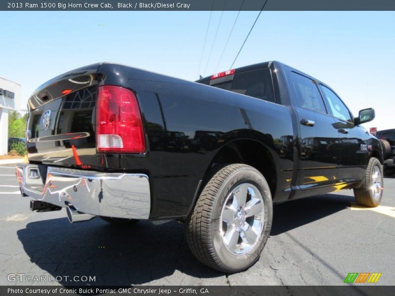 Black / Black/Diesel Gray 2013 Ram 1500 Big Horn Crew Cab