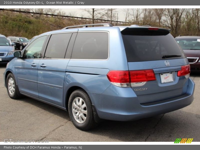 Ocean Mist Metallic / Gray 2010 Honda Odyssey EX-L