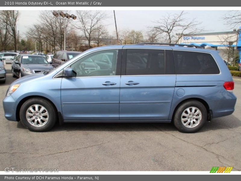 Ocean Mist Metallic / Gray 2010 Honda Odyssey EX-L