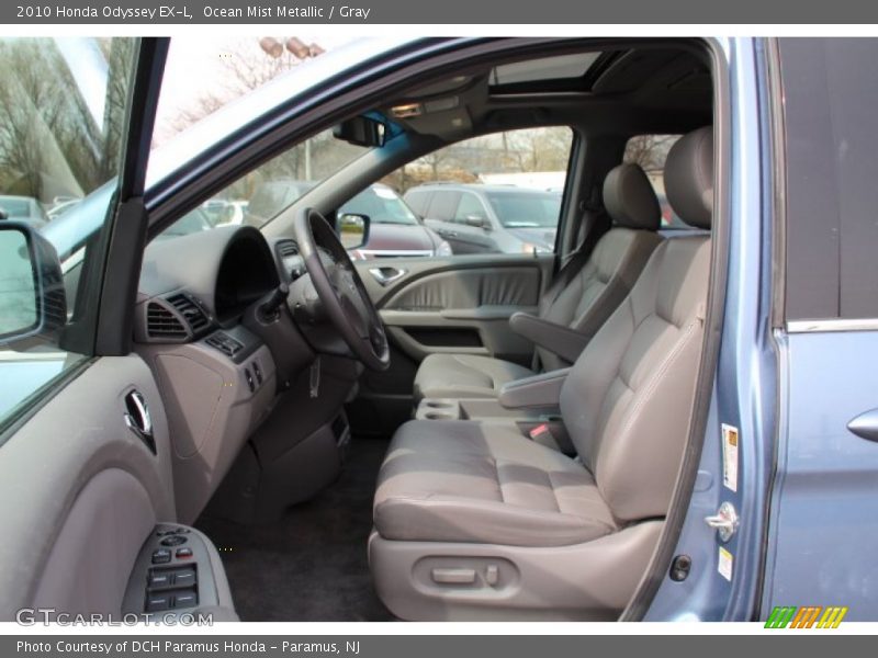 Ocean Mist Metallic / Gray 2010 Honda Odyssey EX-L