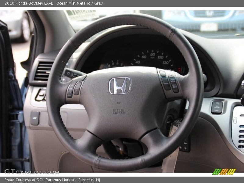 Ocean Mist Metallic / Gray 2010 Honda Odyssey EX-L