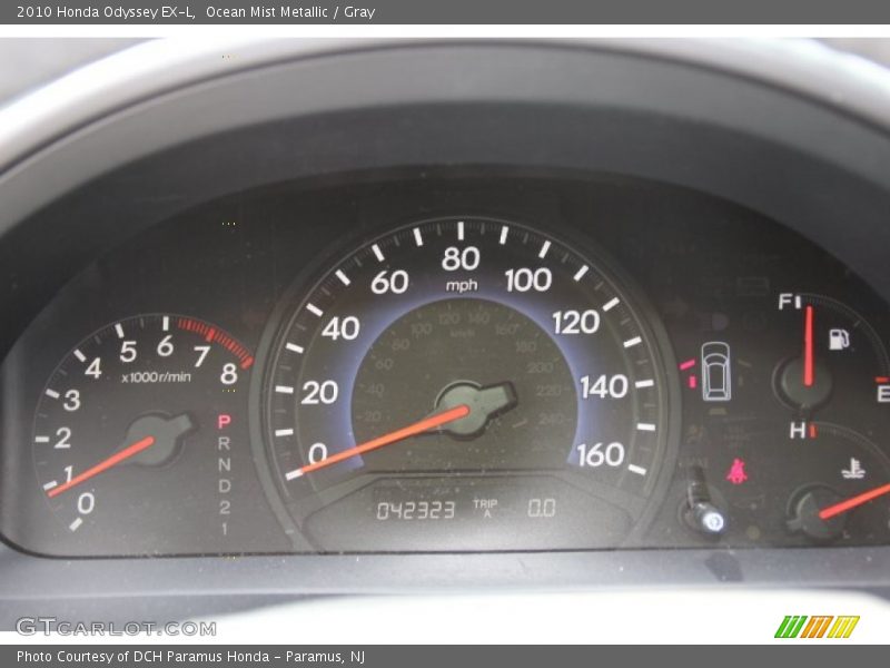 Ocean Mist Metallic / Gray 2010 Honda Odyssey EX-L