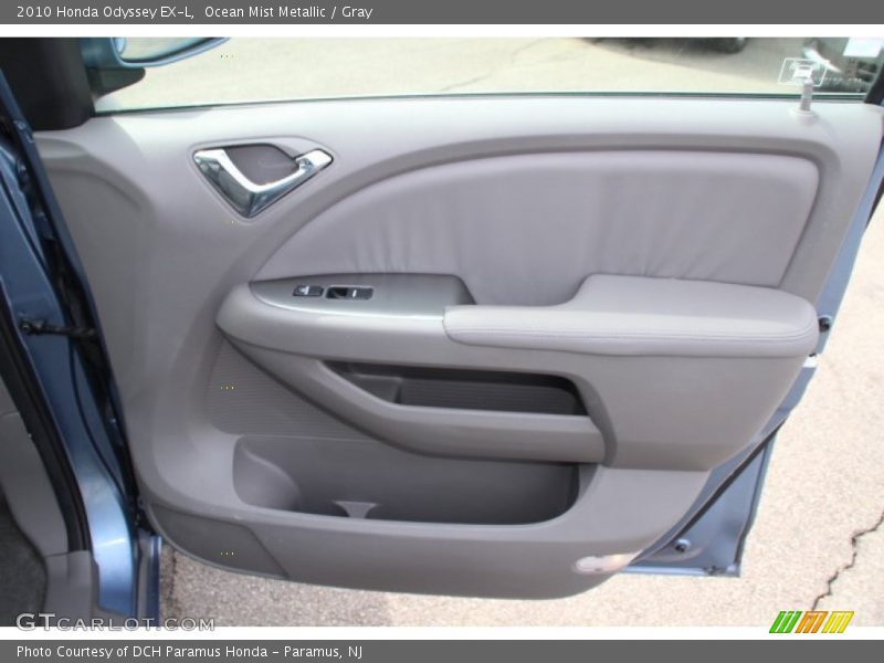 Ocean Mist Metallic / Gray 2010 Honda Odyssey EX-L