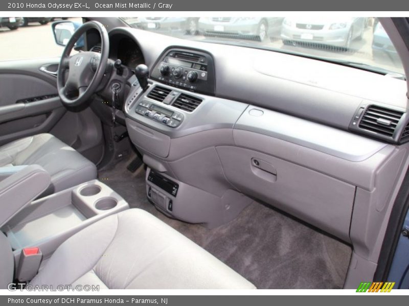 Ocean Mist Metallic / Gray 2010 Honda Odyssey EX-L