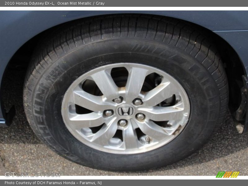 Ocean Mist Metallic / Gray 2010 Honda Odyssey EX-L