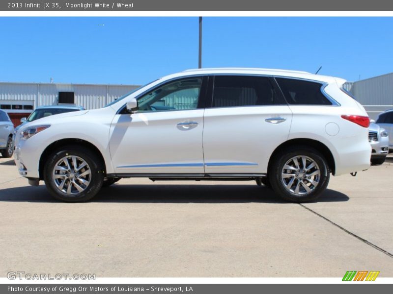 Moonlight White / Wheat 2013 Infiniti JX 35