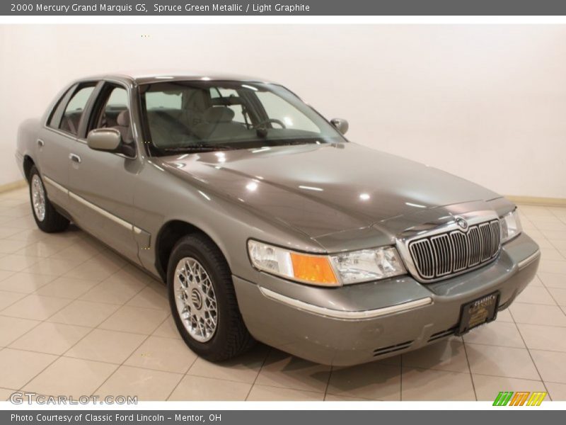 Spruce Green Metallic / Light Graphite 2000 Mercury Grand Marquis GS