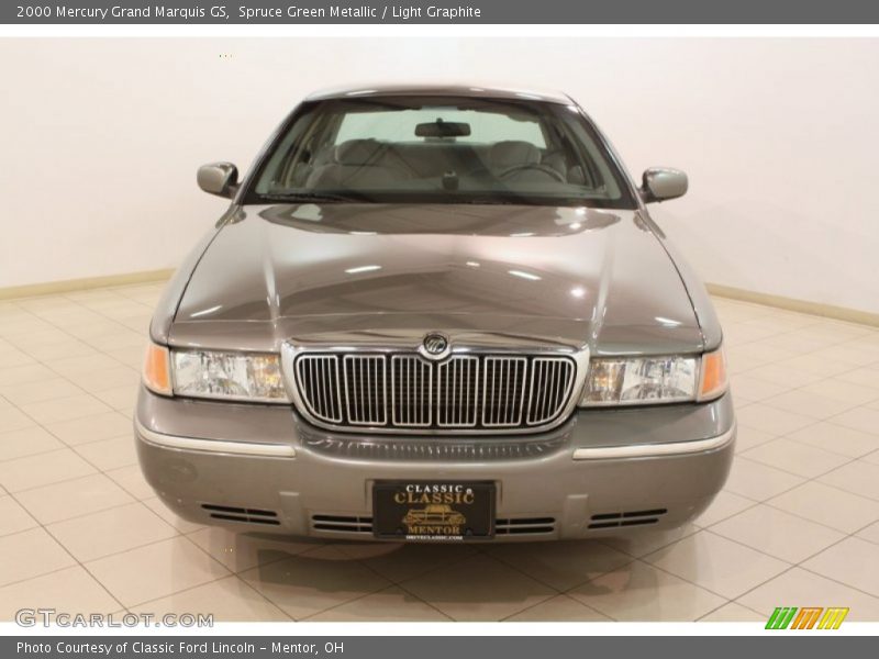 Spruce Green Metallic / Light Graphite 2000 Mercury Grand Marquis GS