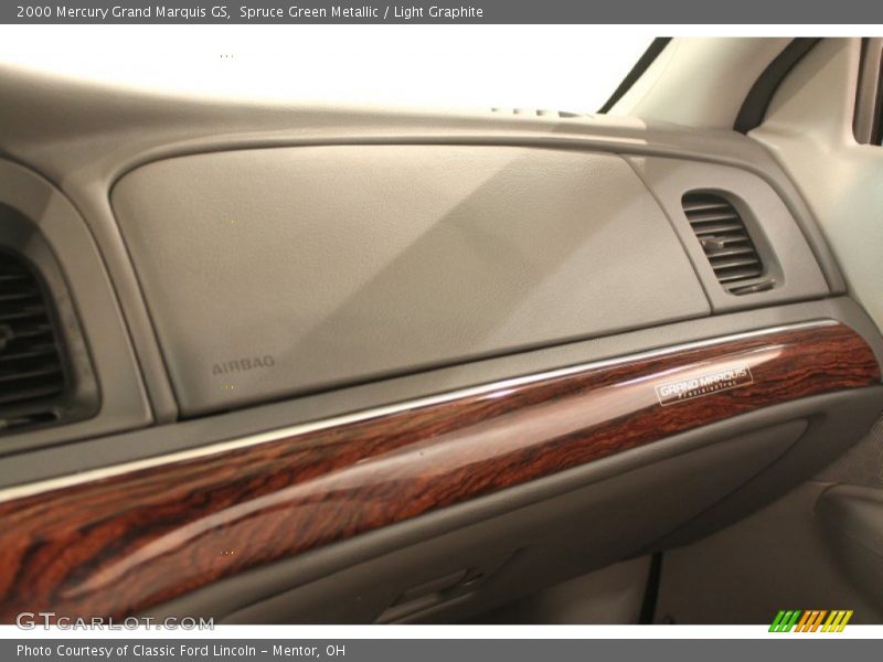 Spruce Green Metallic / Light Graphite 2000 Mercury Grand Marquis GS
