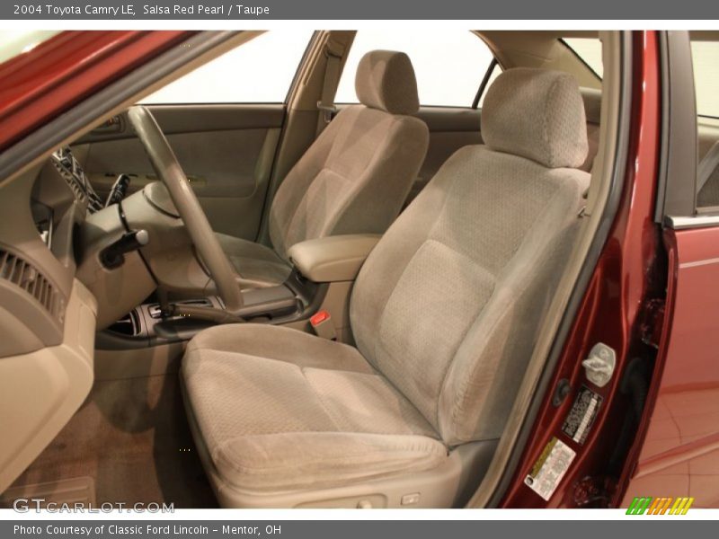 Salsa Red Pearl / Taupe 2004 Toyota Camry LE