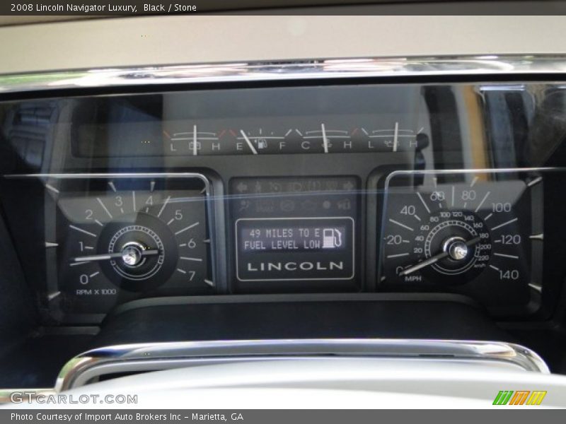  2008 Navigator Luxury Luxury Gauges