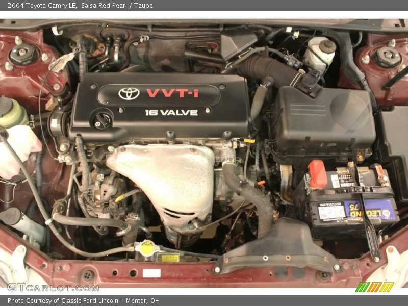 Salsa Red Pearl / Taupe 2004 Toyota Camry LE