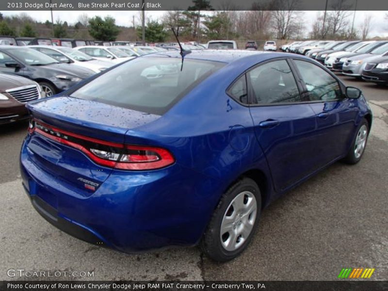 Blue Streak Pearl Coat / Black 2013 Dodge Dart Aero