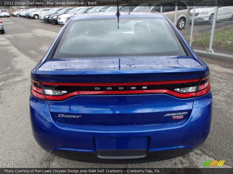 Blue Streak Pearl Coat / Black 2013 Dodge Dart Aero