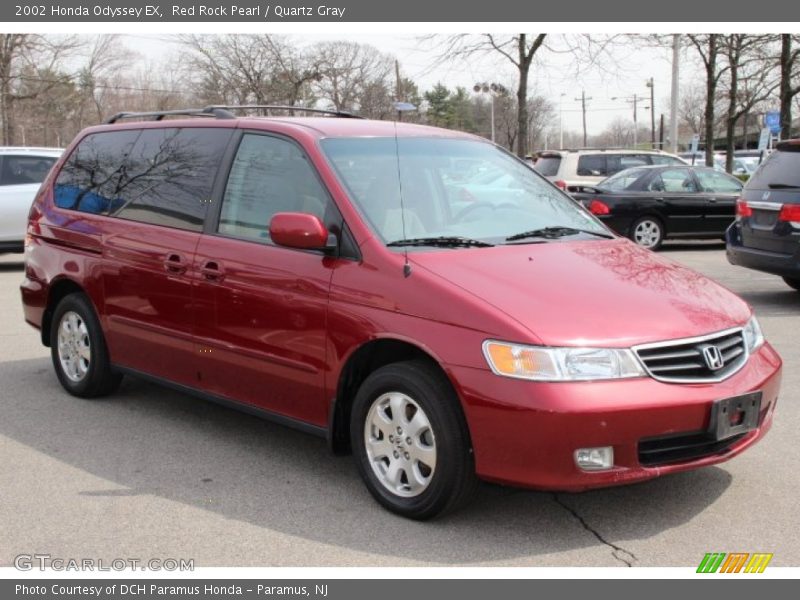 Red Rock Pearl / Quartz Gray 2002 Honda Odyssey EX