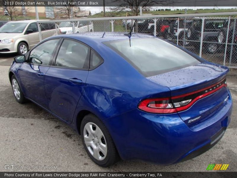 Blue Streak Pearl Coat / Black 2013 Dodge Dart Aero