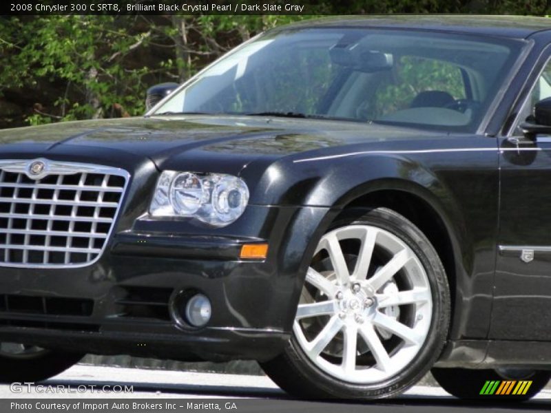 Brilliant Black Crystal Pearl / Dark Slate Gray 2008 Chrysler 300 C SRT8